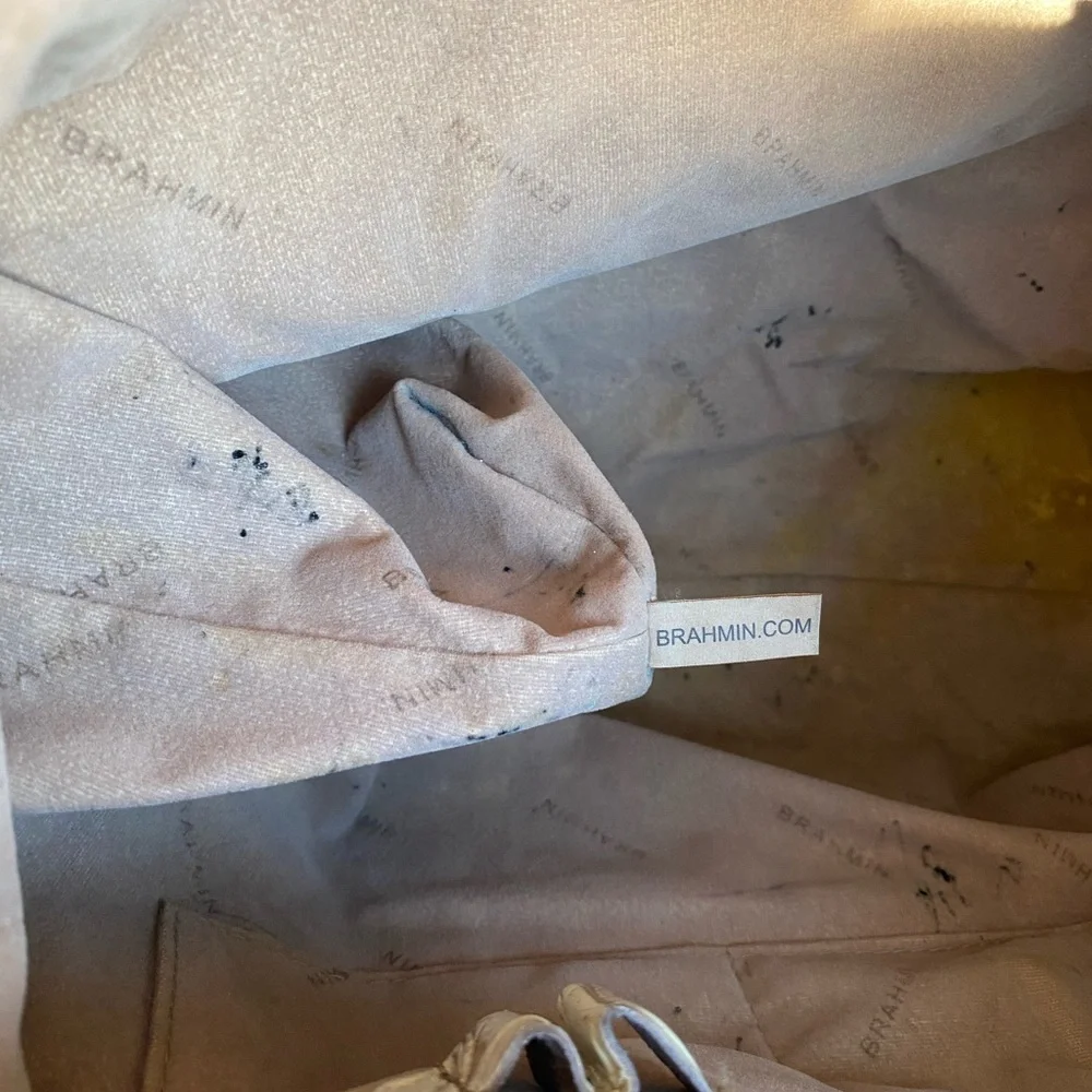 Brahmin Large Duxbury Satchel Veranda Melbourne Croc Embossed Leather Bag - Picture 12 of 12